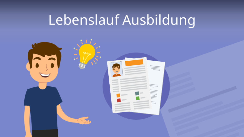 Zum Video: Lebenslauf Ausbildung
