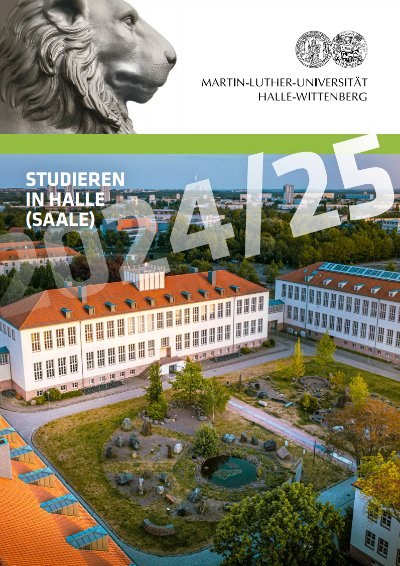 Titelseite Broschüre Studieren in Halle